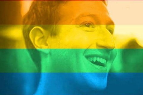 Da Facebook via libera per transgender e drag queen - zuckenberg rainbow base 1 - Gay.it
