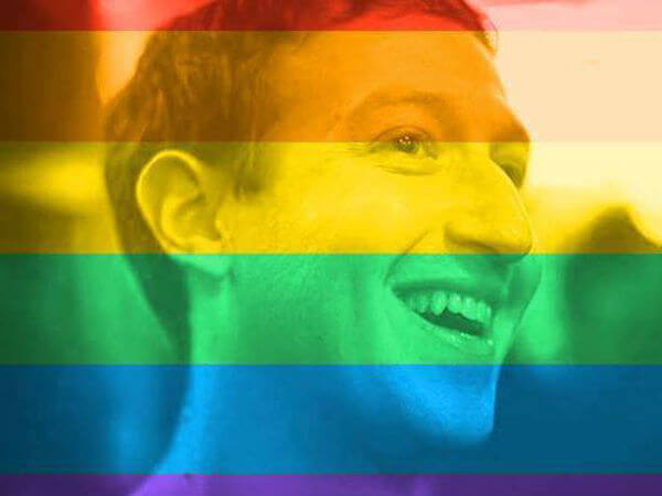 Da Facebook via libera per transgender e drag queen - zuckenberg rainbow base 1 - Gay.it