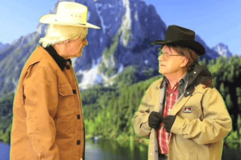 L'adorabile parodia di "Brokeback Mountain" realizzata da due anziani - brokeback mountain parodia anziani - Gay.it