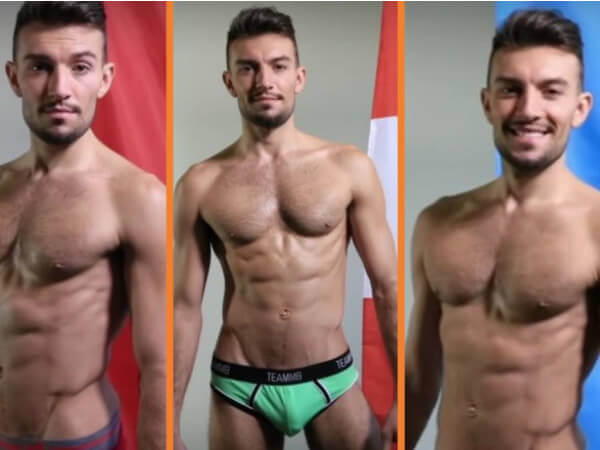 Tradizioni intimo uomo nel mondo per la notte di Capodanno