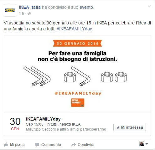 Il Family Day dell'Ikea: non servono istruzioni per fare una famiglia