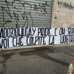 Striscione omofobo al Gay Center di Roma - Thumbnail