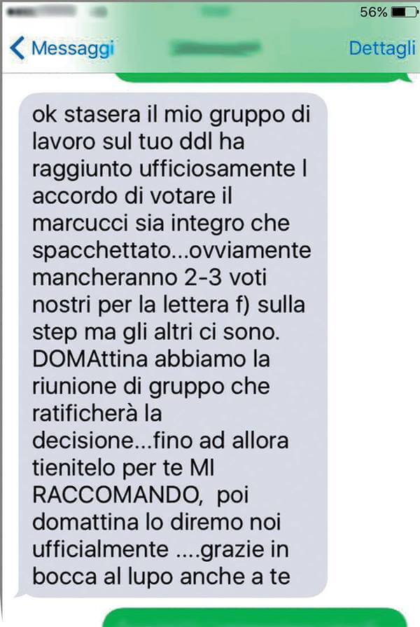 Ecco l'sms che sbugiarda i grillini: erano a favore del canguro