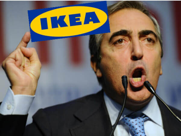 Maurizio Gasparri incita al boicottaggio dell’IKEA