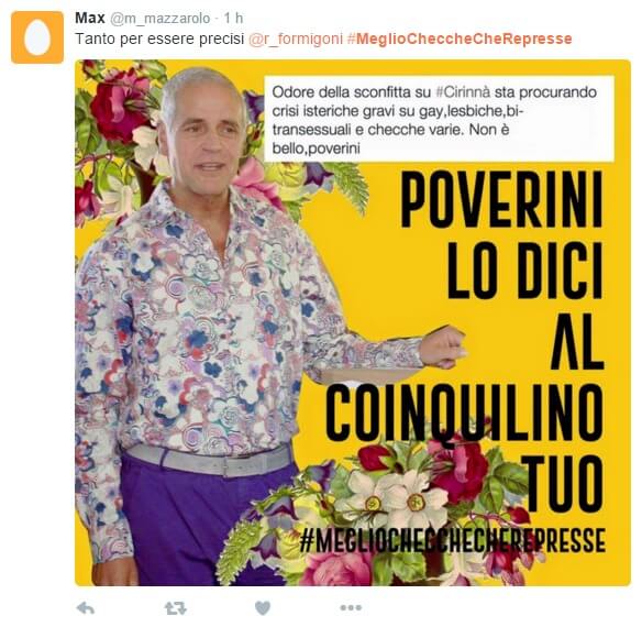 Formigoni e gli insulti omofobi (da chi fa l'isterica in aeroporto)