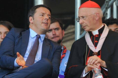 Bufera su Bagnasco, è scontro anche in Vaticano - renzi bagnasco base 1 - Gay.it