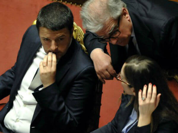Renzi: sulla stepchild è dura ma non impossibile. Il premier non cede. - zanda boschi renzi base 4 - Gay.it