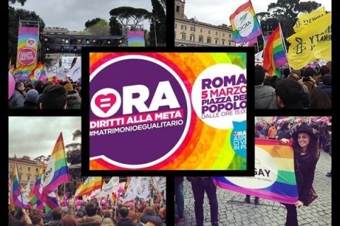 Manifestazione 5 Marzo 2016: DIRITTI alla meta! - Manifestazione 5 marzo 2016 19 - Gay.it