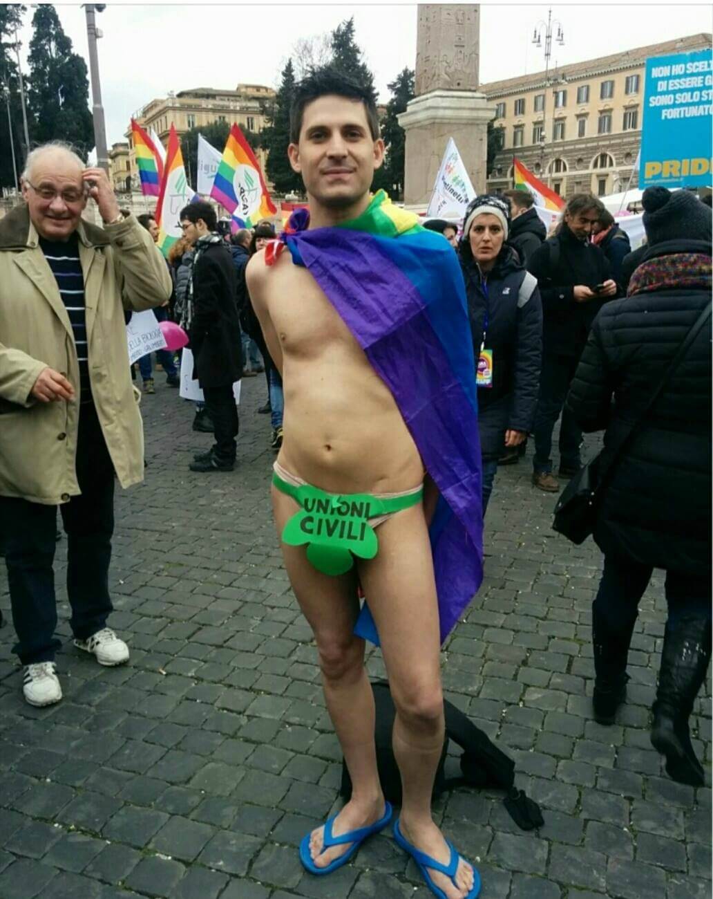 In foglia di fico alla manifestazione #DirittiAllameta