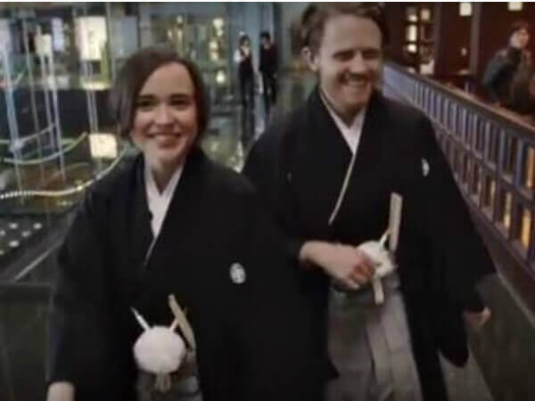 Ellen Page e Ian Daniel nella prima puntata di ‘Gaycation’