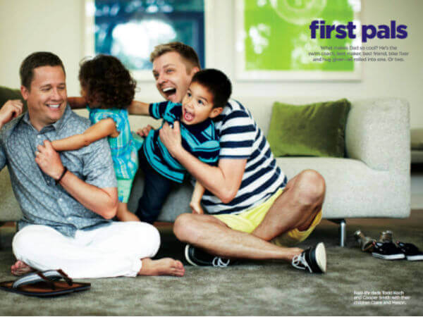 Buona festa del papà gay: la gallery dei 10 papà più famosi - festa papa gay base - Gay.it