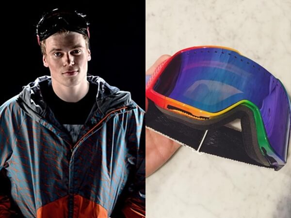 Nike fa fare su misura per Gus Kenworthy occhialini da sci 'rainbow'! - gus kenworthy nike occhialini rainbow 1 - Gay.it