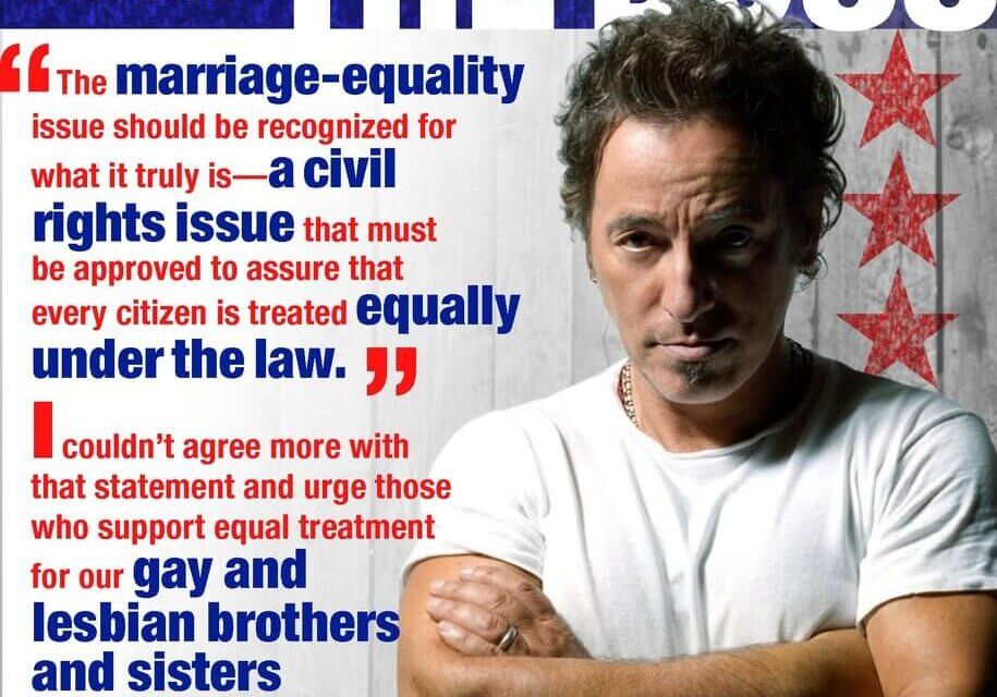 Bruce Springsteen annulla una data per protesta contro le leggi omofobiche in North Carolina - bruce springsteen lgbt - Gay.it