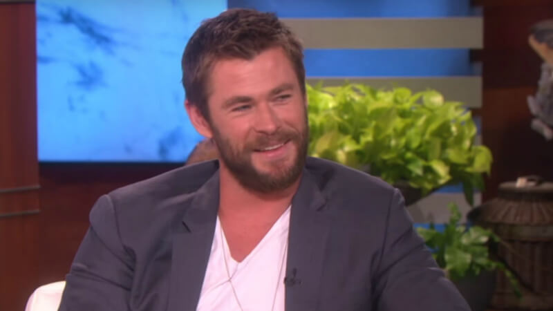 Chris Hemsworth da Ellen: “Mia figlia vuole avere il pene!”