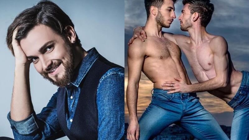 Valerio Scanu sul palco con gli You&Me, ballerini gay di Italia’s Got Talent