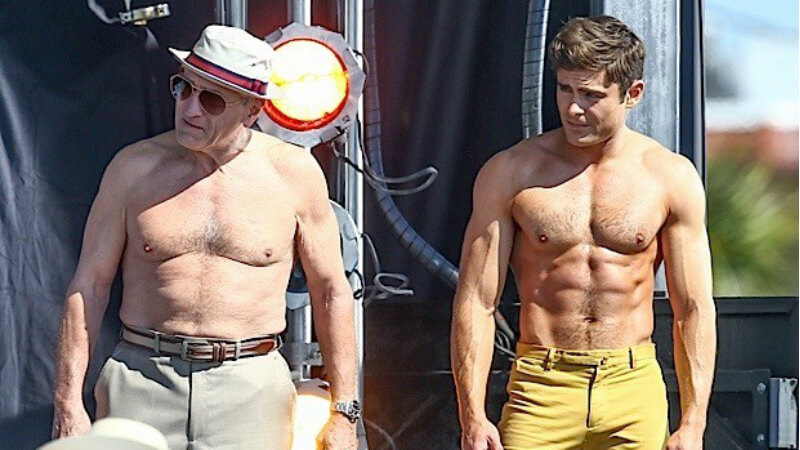 #CinemaSTop, Zac Efron nudo e muscoloso col Nonno Scatenato: è De Niro!