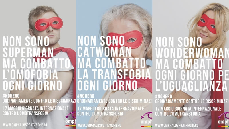 Campagna_#nohero_omphalos_perugia_omofobia_transfobia