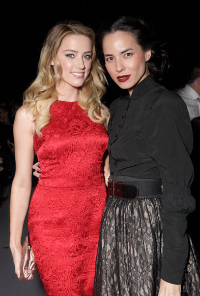 Amber Heard and Tasya Van Ree at Harmony Gold Theatre on December 3, 2010 in Los Angeles, California.
