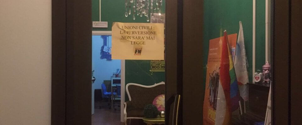 Forza Nuova assale il Gay Center di Roma: il video