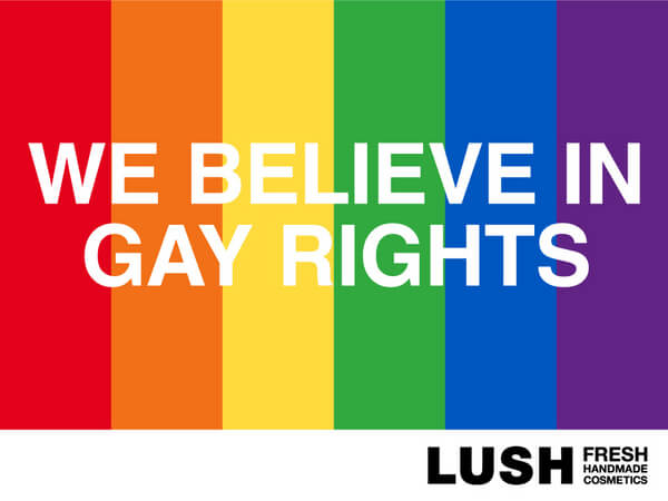 Lush in prima linea contro l’omofobia