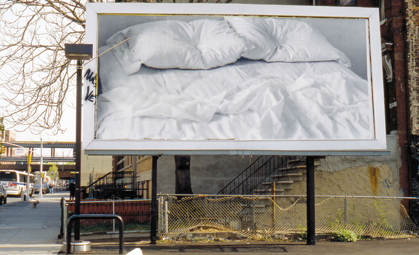 "Untitled" Billboard of an Empty Bed), 1991 - © The Felix Gonzales-Torres Foundation, New York