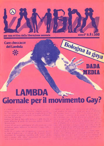 "Lambda" anno 2 n. 8. Testata disegnata da Marco Silombria.