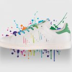Schizzi di arcobaleno sulle sneaker - Thumbnail