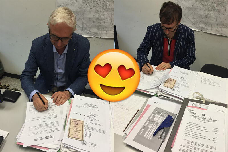Il Comune di Andria raccoglie la prima dichiarazione di convivenza di fatto omosessuale