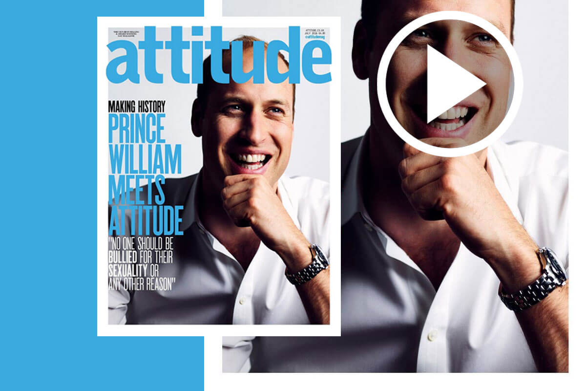 VIDEO Il principe William sulla cover di Attitude gay magazine