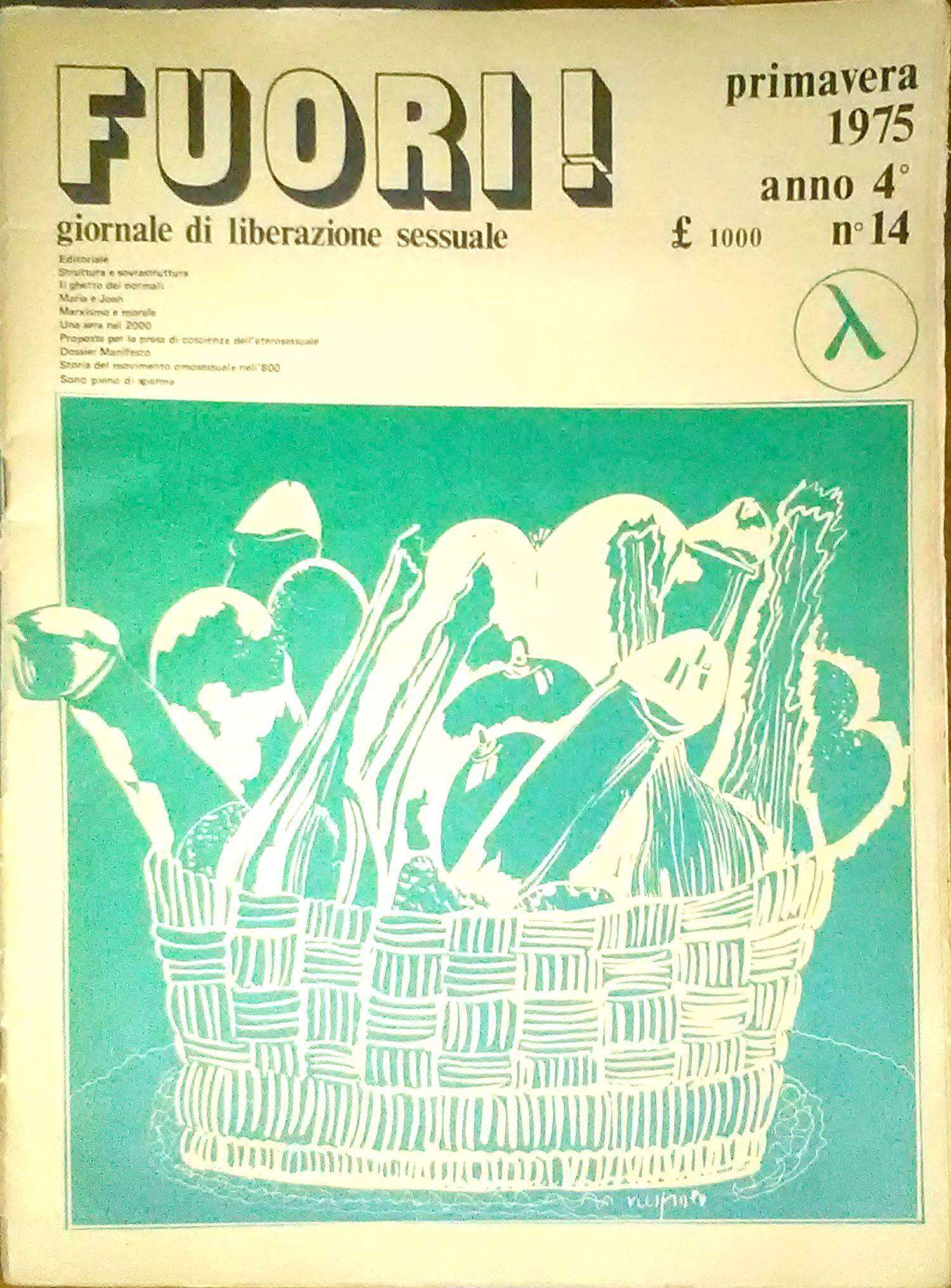 "Fuori!", n. 14, primavera 1975.