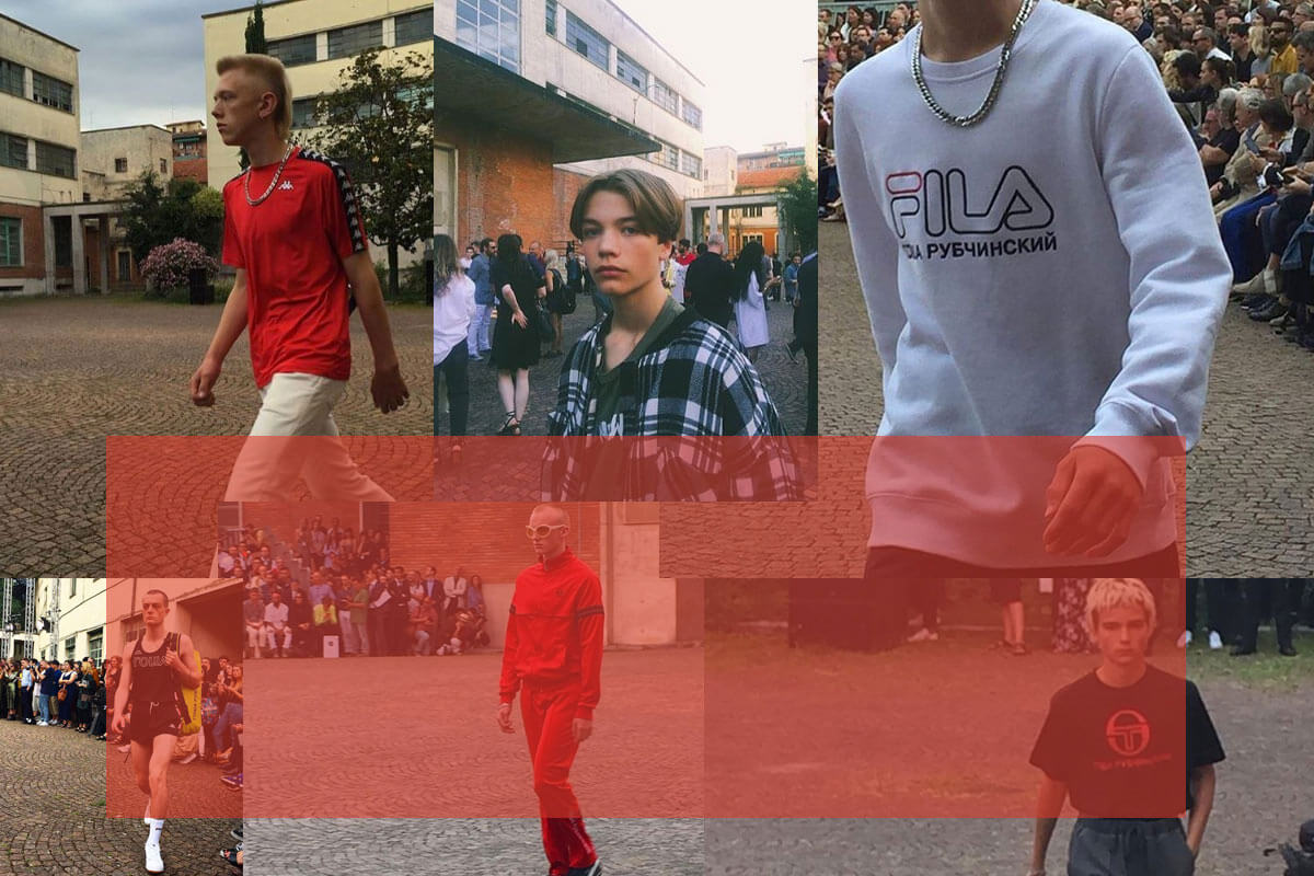Gosha Rubchinskiy SS17 vecchi loghi italiani su bambini sperduti (o di quando ero in seconda media)