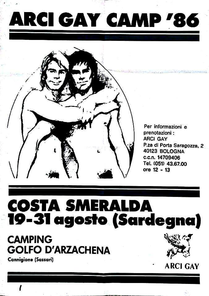 Il manifesto del gay camp in Costa Smeralda.