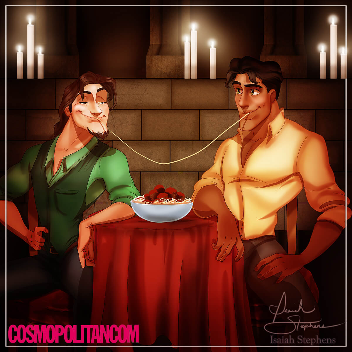 Flynn (Rapunzel) e Naveen (La Principessa e il Ranocchio)