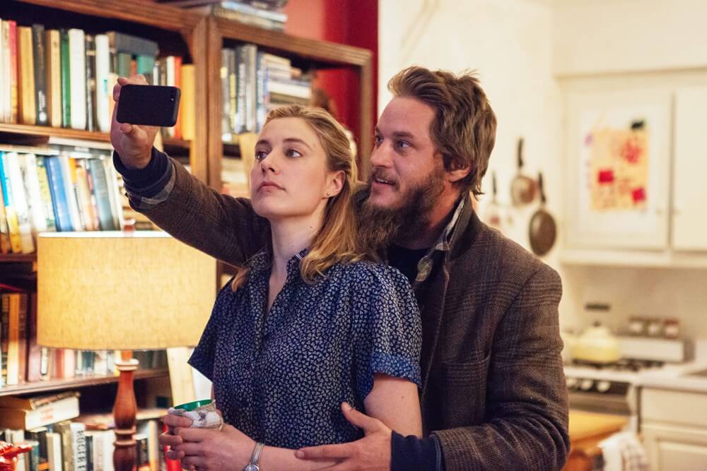 MAGGIE'S PLAN, from left: Greta Gerwig, Travis Fimmel, 2015. ph: Jon Pack/© Sony Pictures Classics