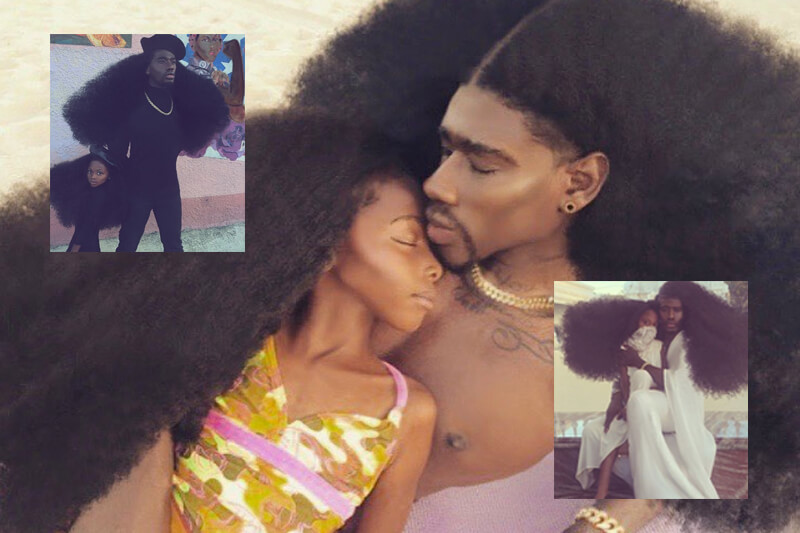 Su Instagram padre e figlia tra orgoglio afro e gender bender
