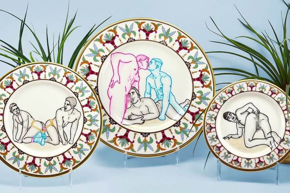 Le ceramiche gay vintage e sfacciate di Pansy Ass - ceramiche cover - Gay.it