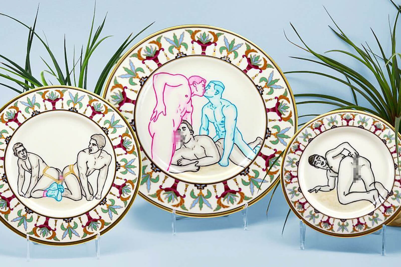 Le ceramiche gay vintage e sfacciate di Pansy Ass