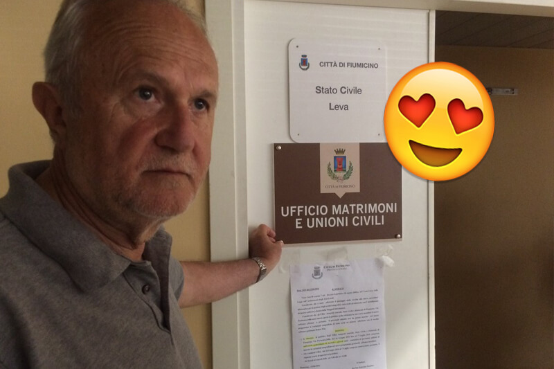 Fiumicino: da domani partono le prenotazioni per le unioni civili, con o senza decreto ponte