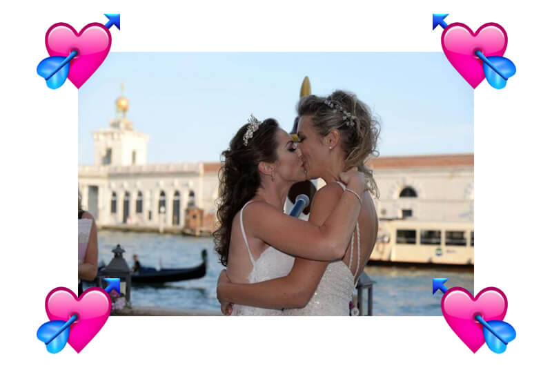 Giorgia e Tobi, spose bellissime a Venezia! - matrimonio lesbo - Gay.it