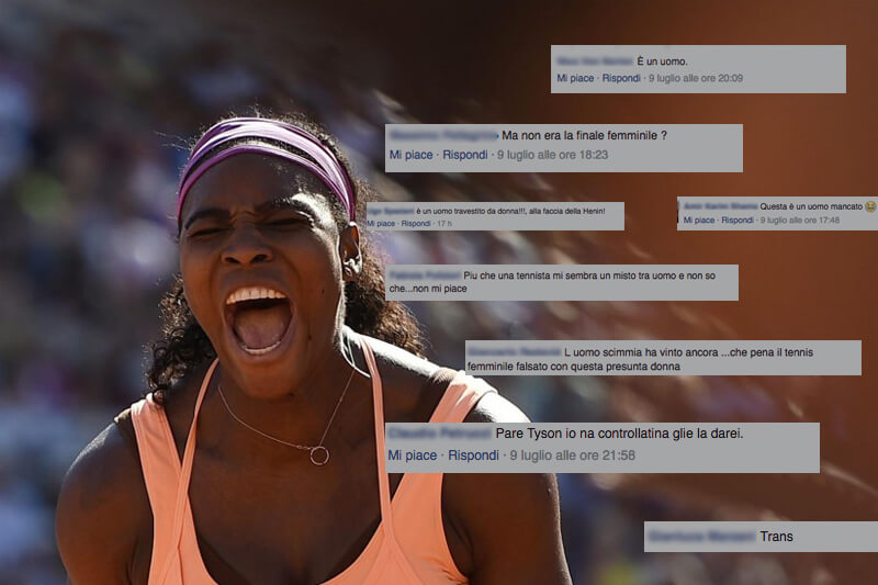 Vergognoso linciaggio razzista e sessista su Facebook contro Serena Williams
