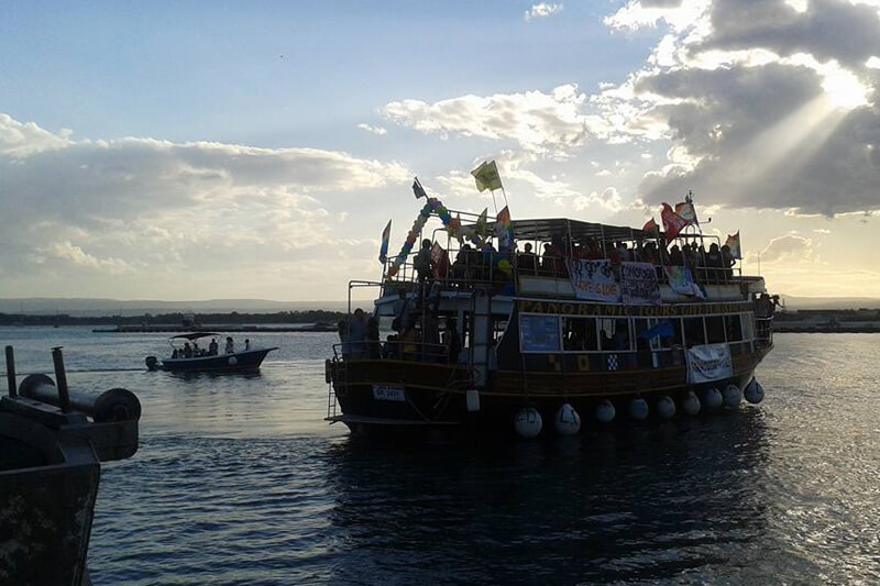 Siracusa Pride 2016: in barca al tramonto con Monicà Cirinnà