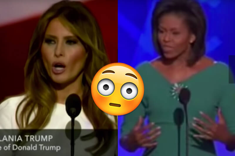 Melania Trump copia spudoratamente un discorso di Michelle Obama