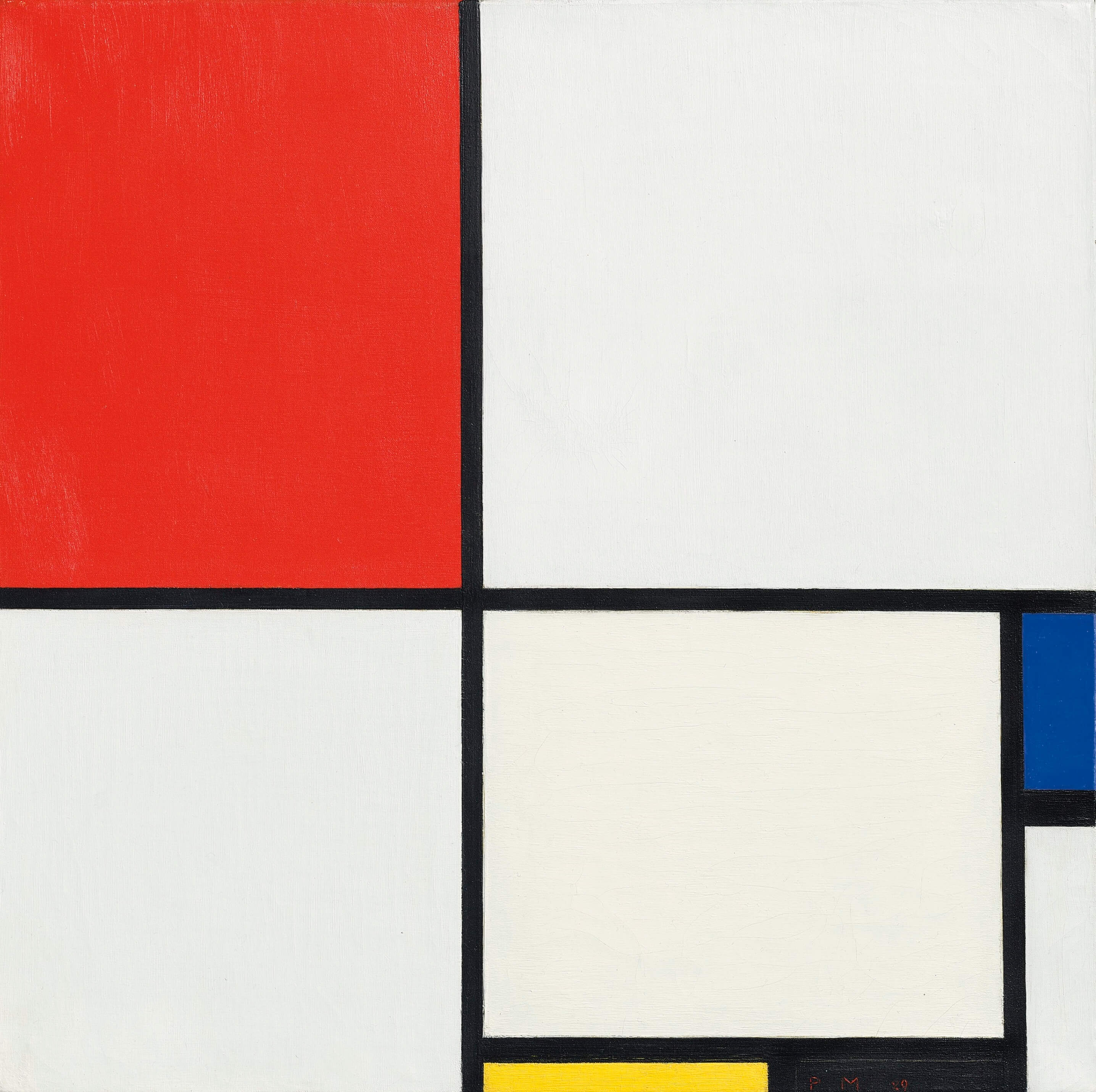 Composition No. III, with Red, Blue, Yellow, and Black, 1929