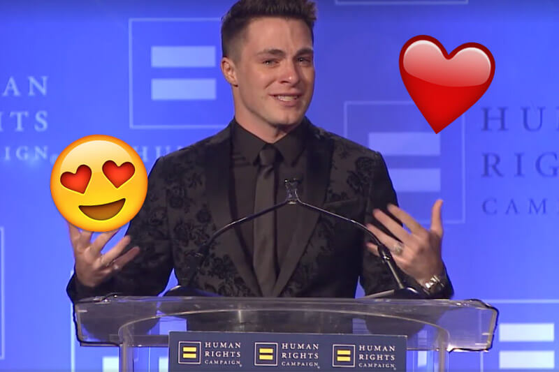 Colton Haynes in lacrime riceve il Visibility Award: “Sono gay e per la prima volta sono davvero me stesso”