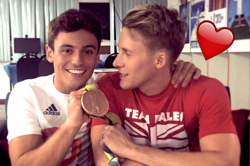 Rio 2016: Tom Daley conquista la medaglia di bronzo, il fidanzato celebra il loro amore su Twitter - daley bronzo - Gay.it