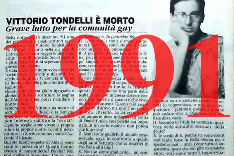Storia del movimento LGBTQI italiano: 1991 - Gay.it