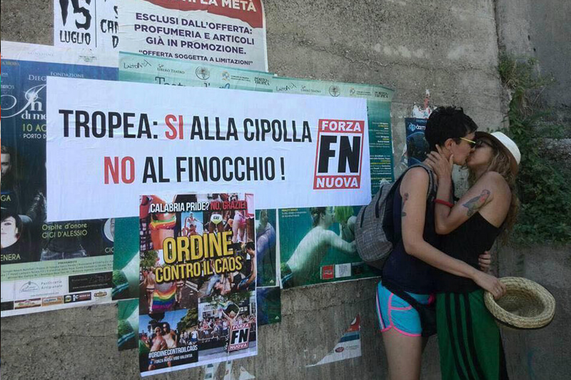 Forza Nuova e il ridicolo poster per boicottare il Calabria Pride