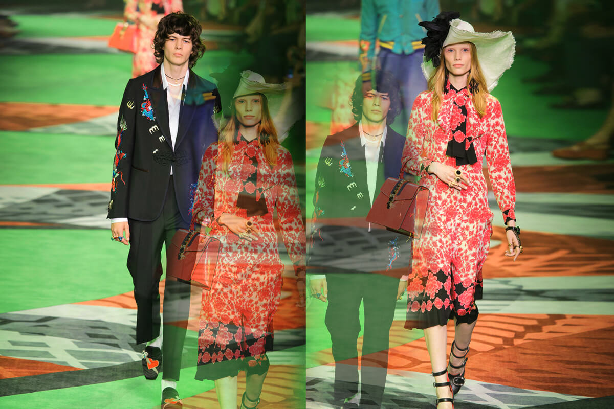 Donna e uomo sfilano insieme: come il no gender salverà il fashion