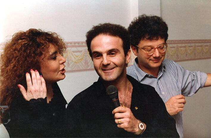 Loredana Bertè, Felix Cossolo e Paolo Hutter.