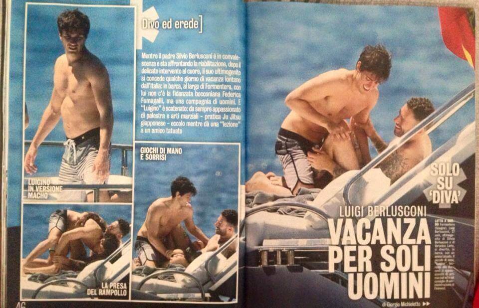 Luigi Berlusconi in teneri atteggiamenti con l'amico di jiu jitsu - luigiBerlusconigayjiutjitsu - Gay.it